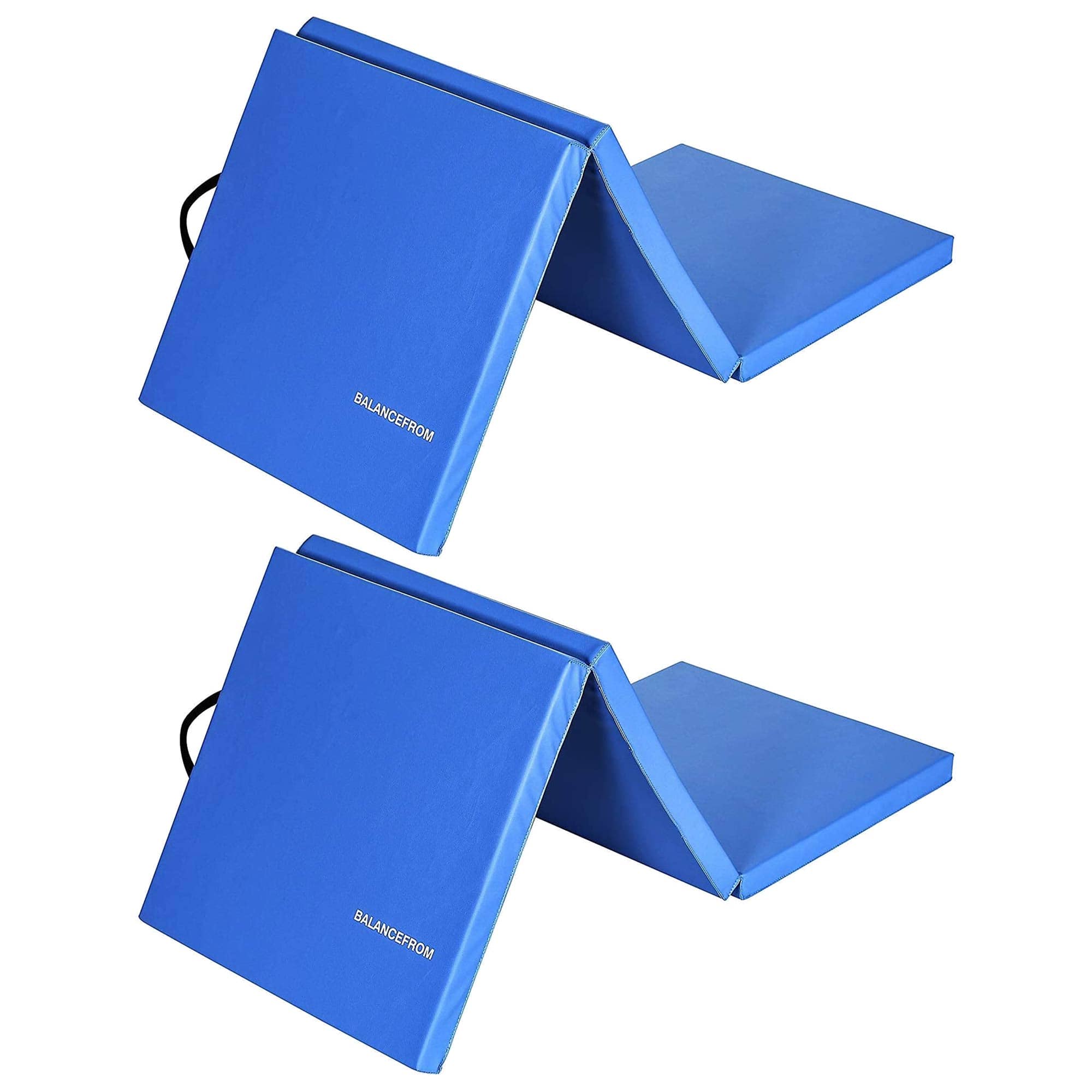 BalanceFrom Fitness - GoGym 6x2ft Folding Exercise Mat with Handles, (2 Pack) - Blue price history on PriceWatchPro