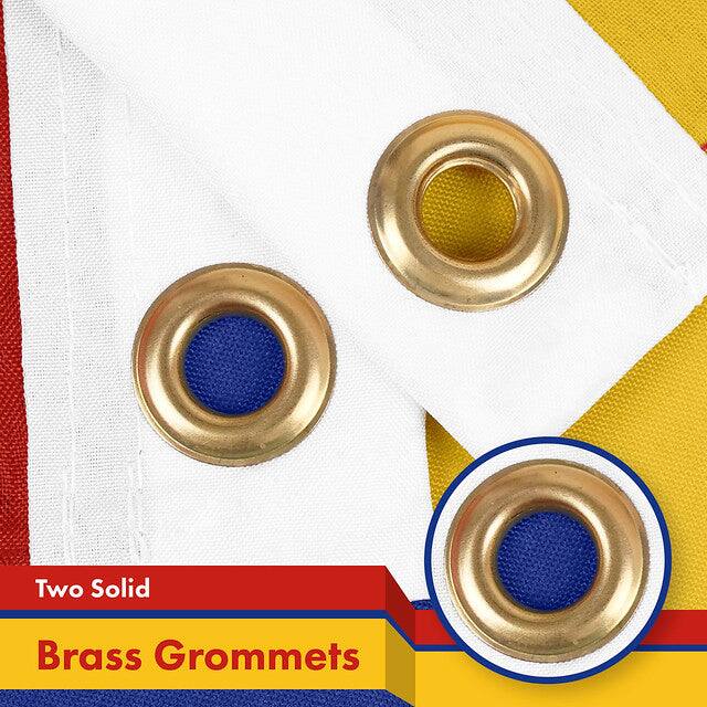 Two Solid Brass Grommets