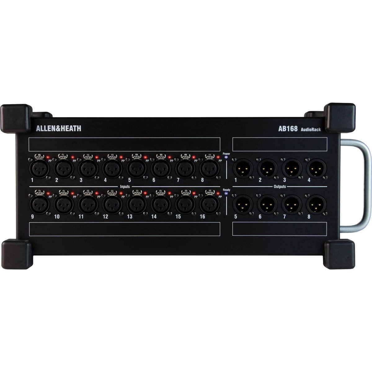 ALLEN&HEATH  
AB168 AudioRack

PP  
PUSI  
PP

PP  
1221  
PP  
PP  
PUSH  
?  
PUSE  
PP  
PUSH  
Power PP  
5)  
5)  
5  
1 TEPH  
PP  
2 RUSH  
PP  
3 N PURO  
PP  
4 5 Inputs US PAPA PP  
PP  
6 PUSH  
PP  
7 PUSH  
PP  
1 8 Ready PIEN PP  
1  
2 57  
5 3 Outputs  
4 N  
1  
9  
10  
11  
0  
12  
13  
14  
15  
16  
5  
6  
7  
8