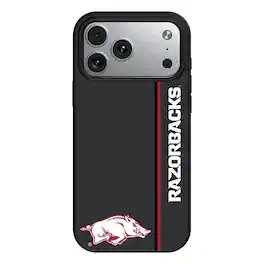 Keyscaper - NCAA - Arkansas Razorbacks iPhone Magnetic Bump Case - 15 Pro - Black