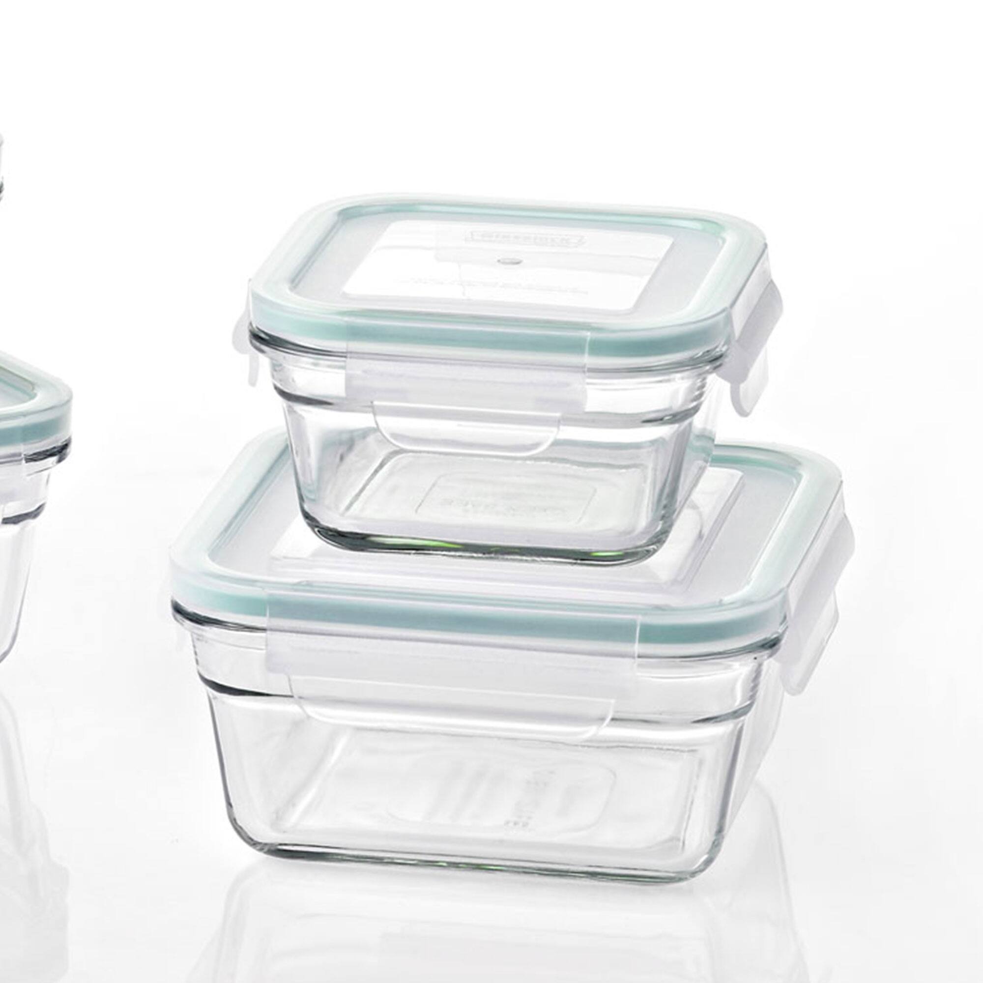 Alt View 5. Glasslock - Glasslock Oven and Microwave Safe Glass Food Storage Containers 10 Piece Set - Clear.