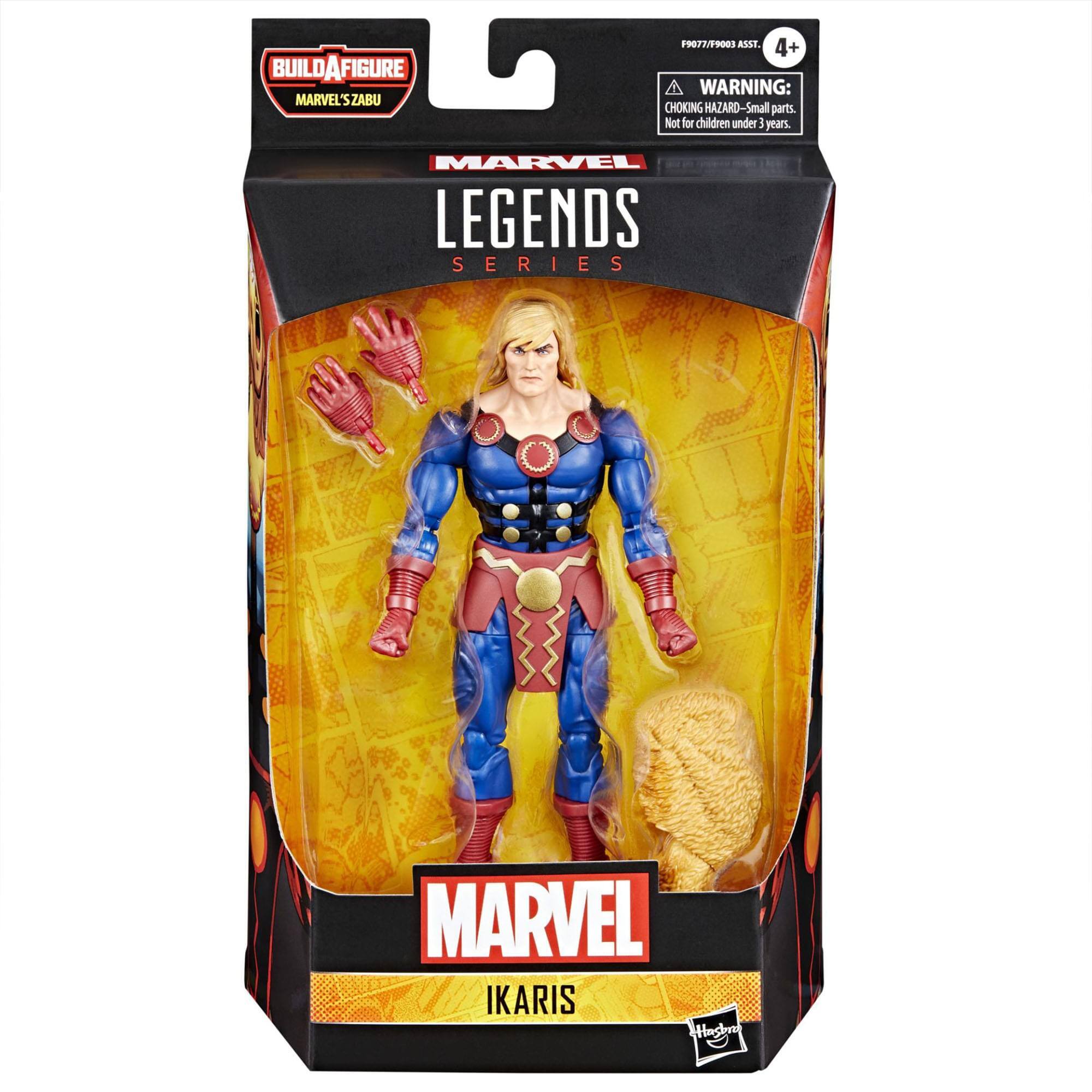 BUILD A FIGURE  
MARVEL'S ZABU  
19077/19000  
4+  
WARNING: CHOKING HAZARD - Small parts. Not for children under 3 years.  
MARVEL LEGENDS SERIES  
MARVEL IKARIS