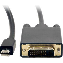Visiontek - mini DisplayPort to SL DVI 1.8M Active Cable (M/M) - Mini DisplayPort to SL DVI-D Active Cable - mDP to DVI - Black