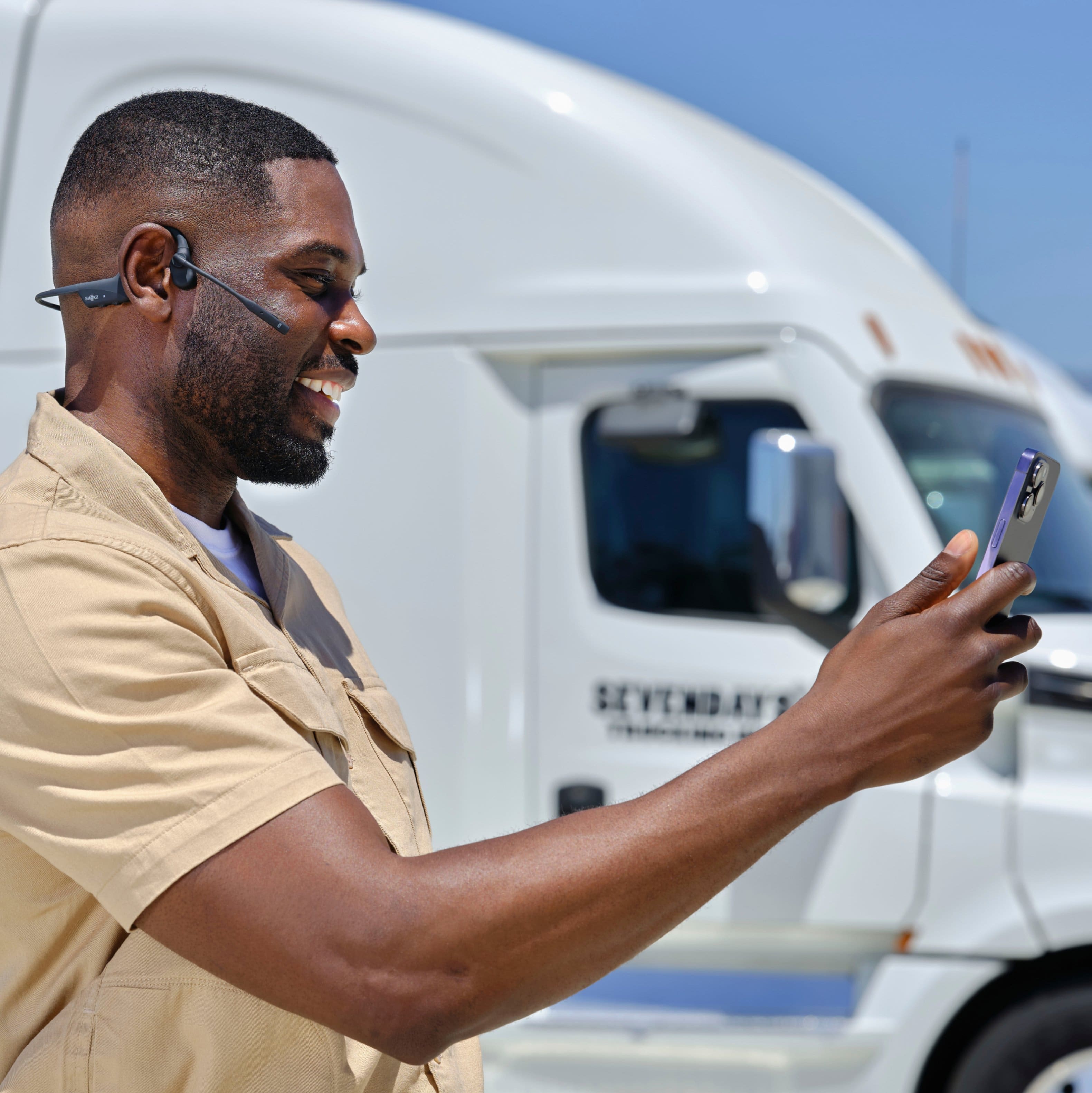 Alt View 1. Shokz - Shokz OpenComm2 Bone Conduction Stereo Bluetooth Headset 2025 Upgrade - Black.