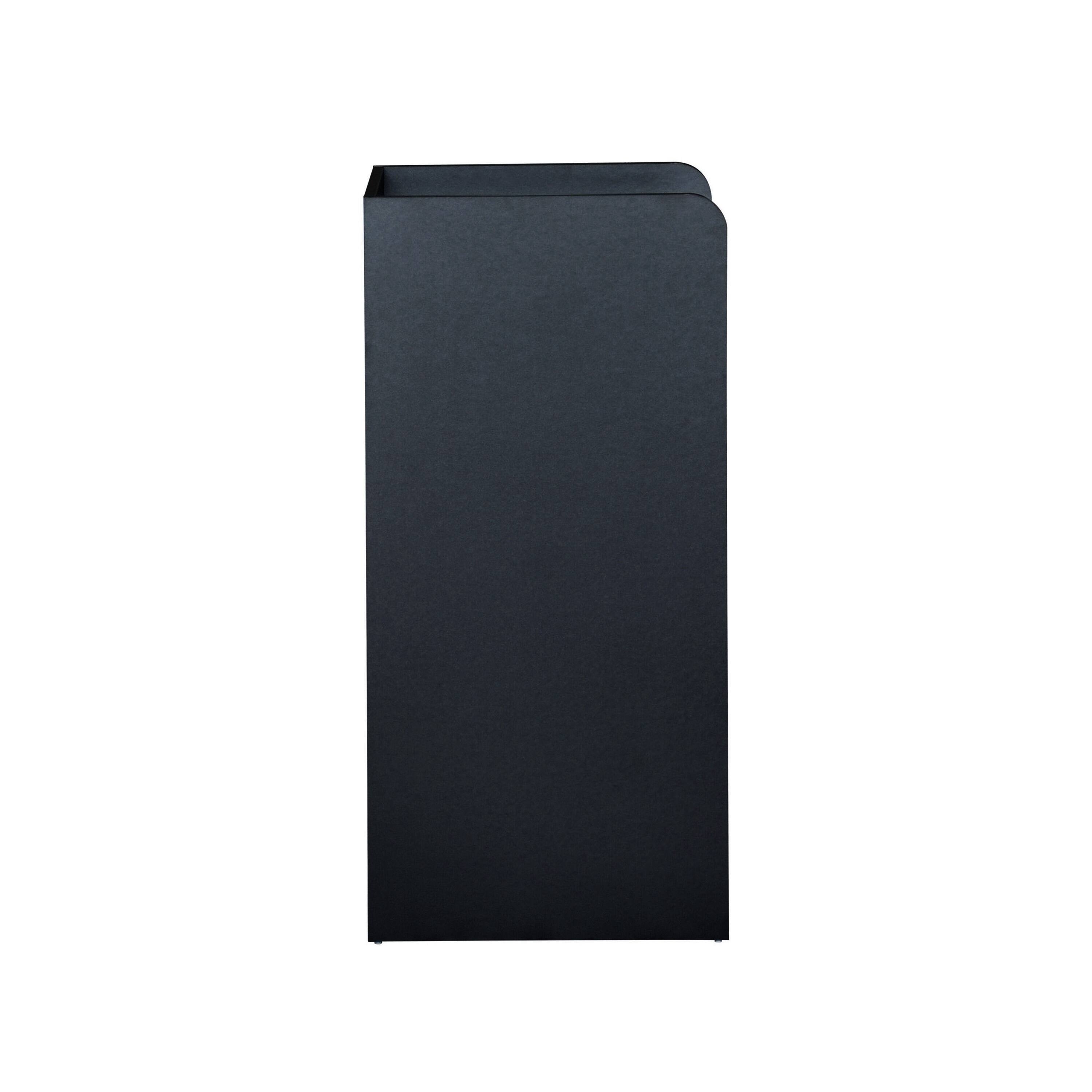 Alt View 8. Emma + Oliver - Wood Tray Top "Thank You" Restaurant Food Court Receptacle - Black.