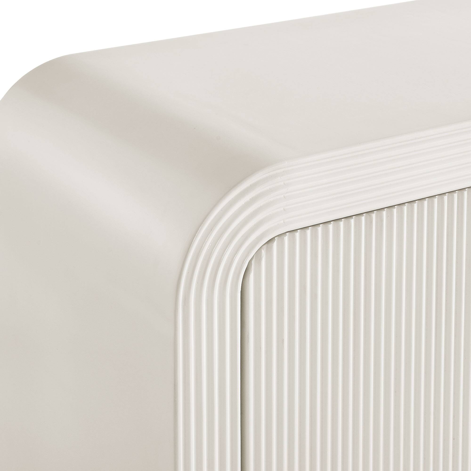 Alt View 6. Modway - Waterflute 70" Fluted Sideboard Cabinet by Modway - White Matte.