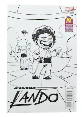 Star Wars - Lando #1 Comic Young Black & White Variant Cover SDCC 2015 Exclusive - Black/White