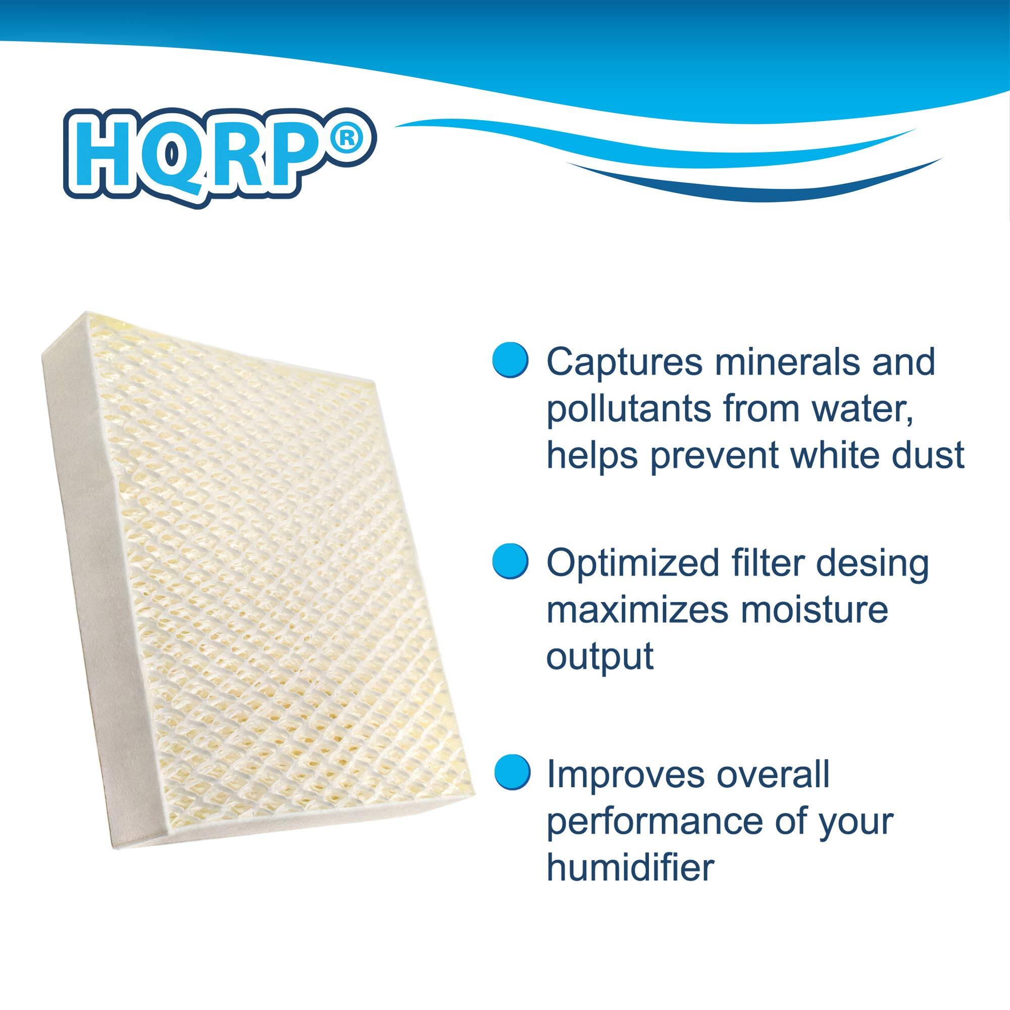 HQRP Captures minerals and pollutants from water, helps prevent white dust  
Optimized filter design maximizes moisture output  
Improves overall performance of your humidifier