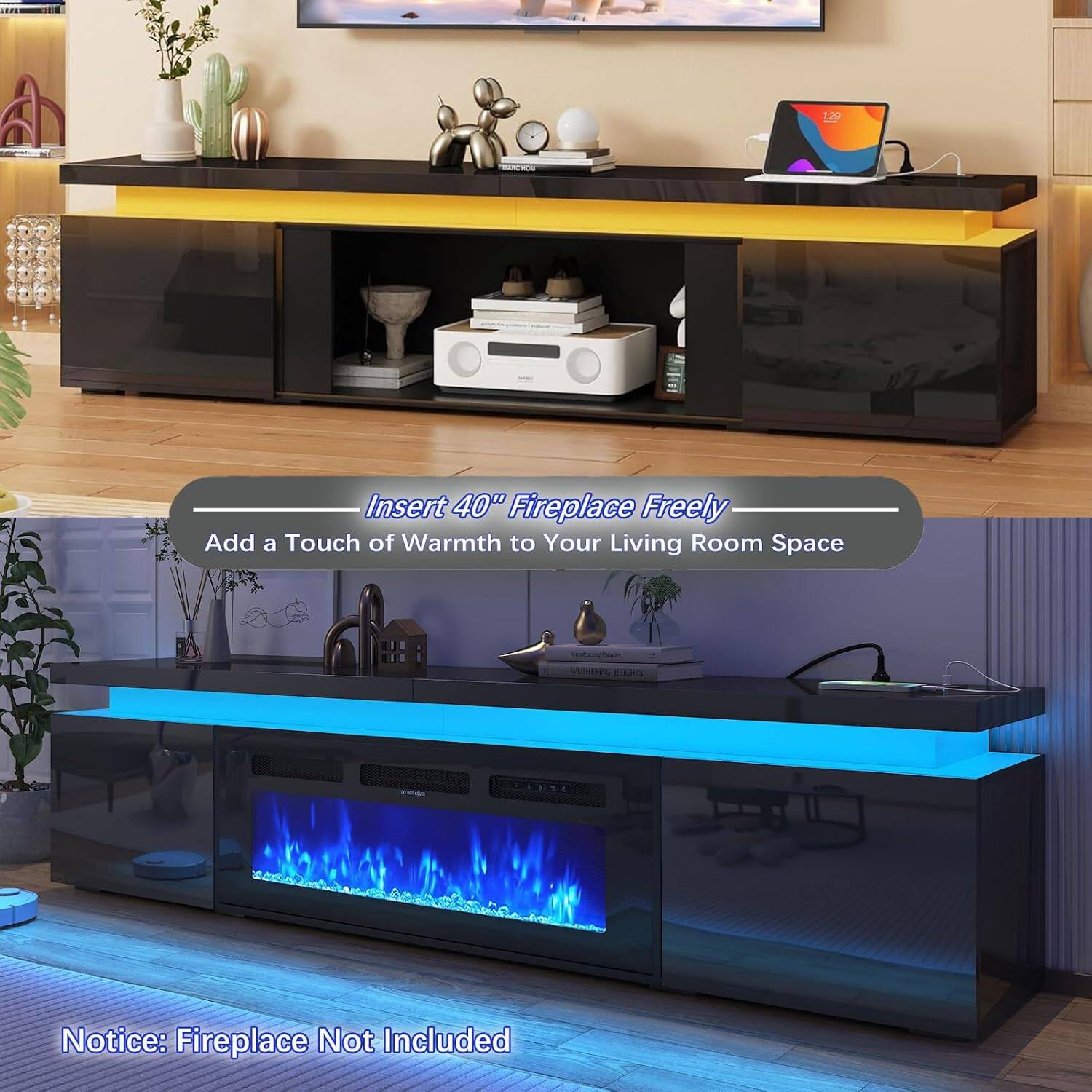 129 - Insert 40" Fireplace Freely Add a Touch of Warmth to Your Living Room Space

Notice: Fireplace Not Included