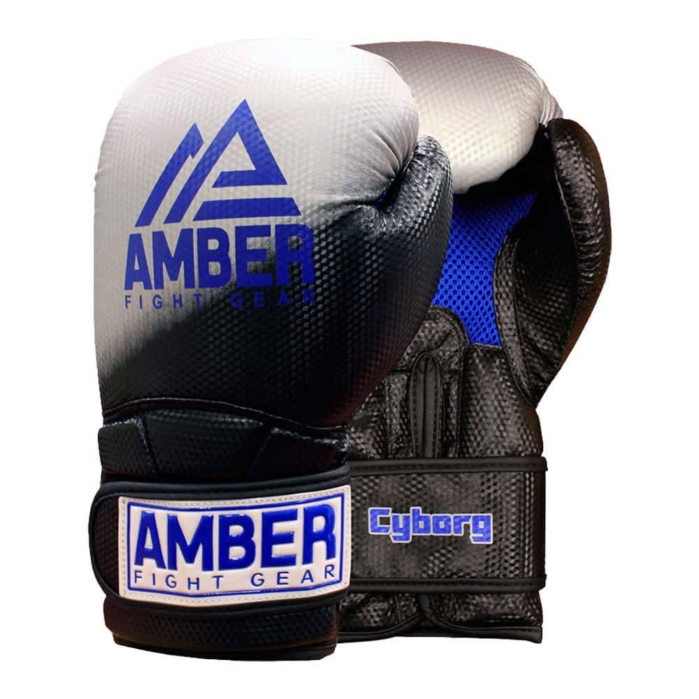 Amber Sporting Goods - Cyborg 101 Training Gloves Mesh Ventilation, Secure Hook & Loop Closure, Shock-Absorbing Punching Mitts, 16oz - Multicolor