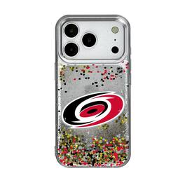 Keyscaper - NHL - Carolina Hurricanes iPhone Confetti Glitter Case - 15 - Multicolor