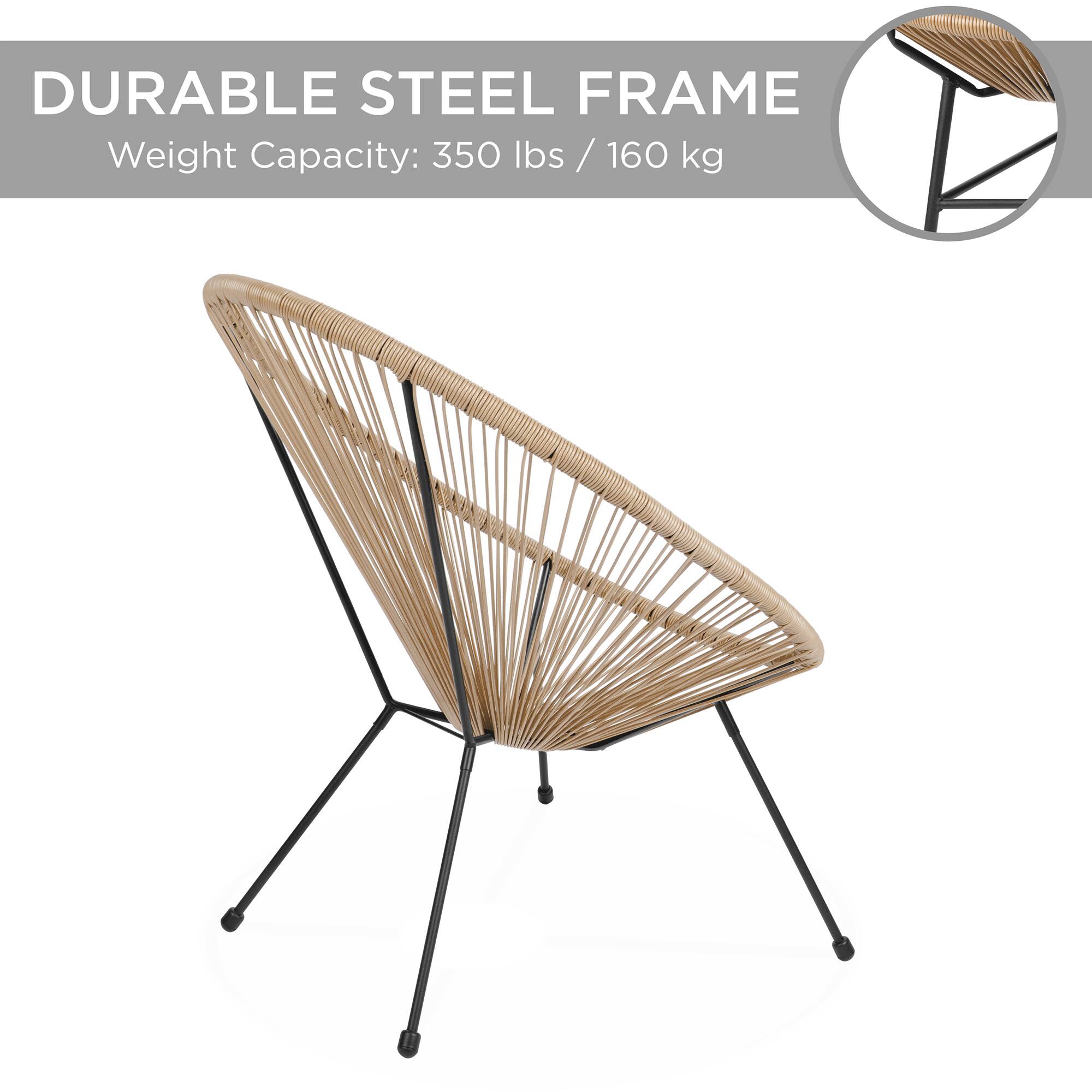 DURABLE STEEL FRAME  
Weight Capacity: 350 lbs / 160 kg