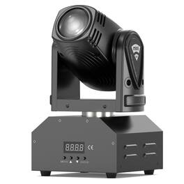UKing - Mini LED RGBW (4 in 1) 15W Import Beads 11/13CH Moving Head Stage Light DMX512 Voice-activated