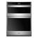 Front. Whirlpool - 27" Built-In Electric Convection Double Wall Oven with Microwave with Air Fry when Connected - Stainless steel.