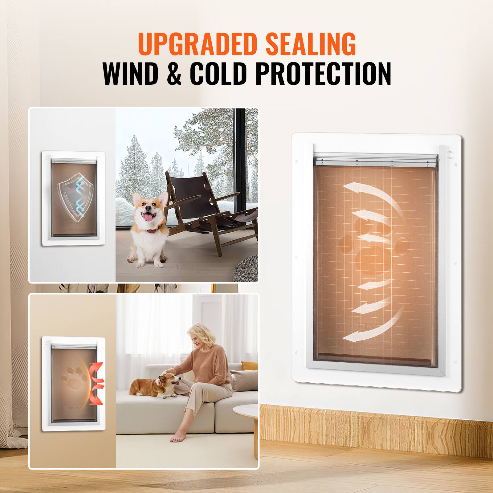 UPGRADED SEALING  
WIND & COLD PROTECTION