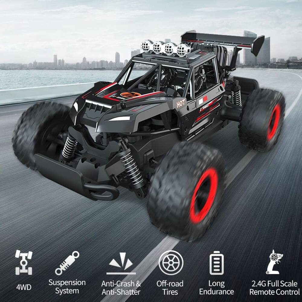 HOT SC 4WD Suspension Anti-Crash & Off-road Long 2.4G Full Scale System Anti-Shatter Tires Endurance Remote Control