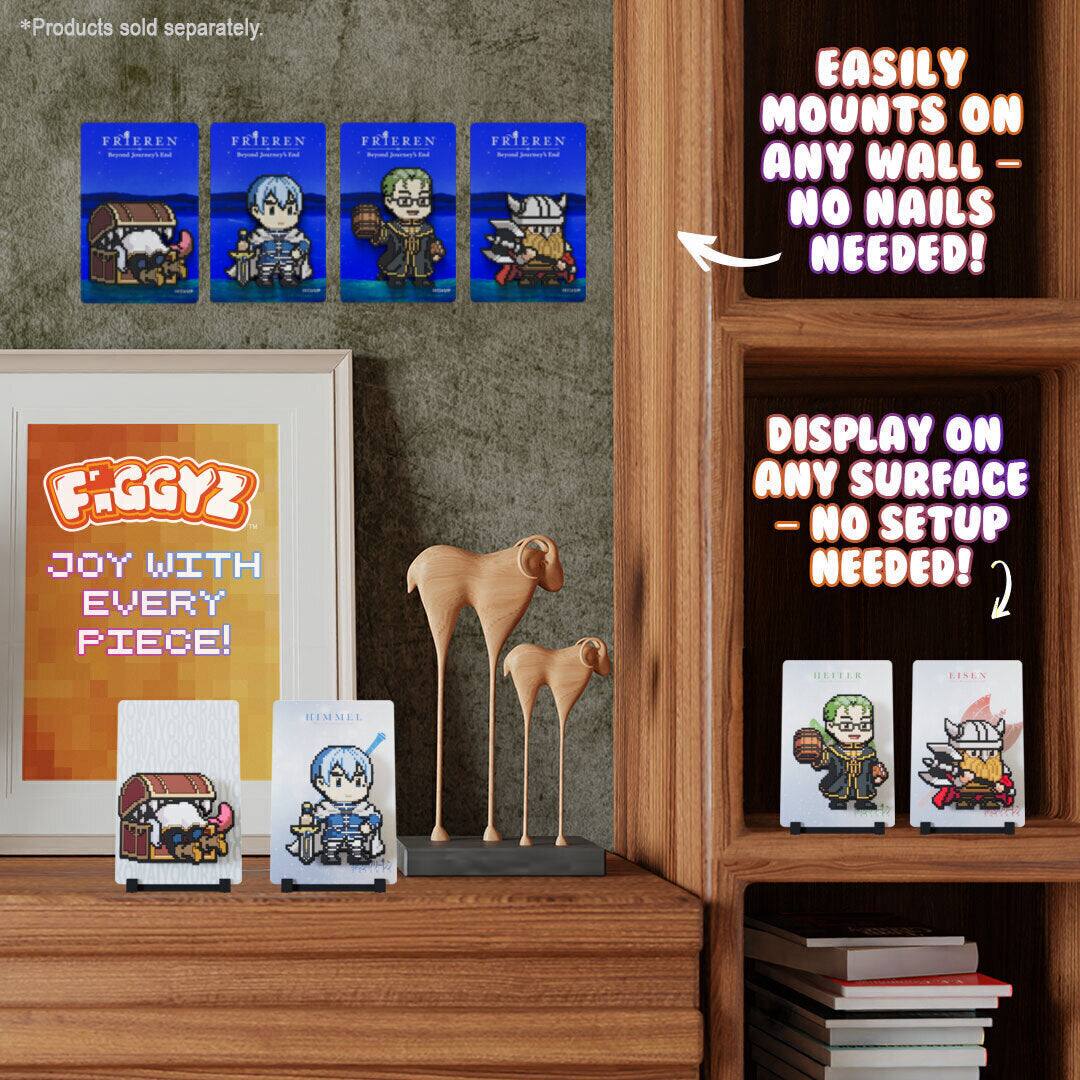 *Products sold separately.

FRIEREN FRIEREN - FRIEREN FETEREN - EASILY MOUNTS ON ANY WALL - NO NAILS NEEDED! FIGGYZ - JOY WITH EVERY PIECE! DISPLAY ON ANY SURFACE - NO SETUP NEEDED!