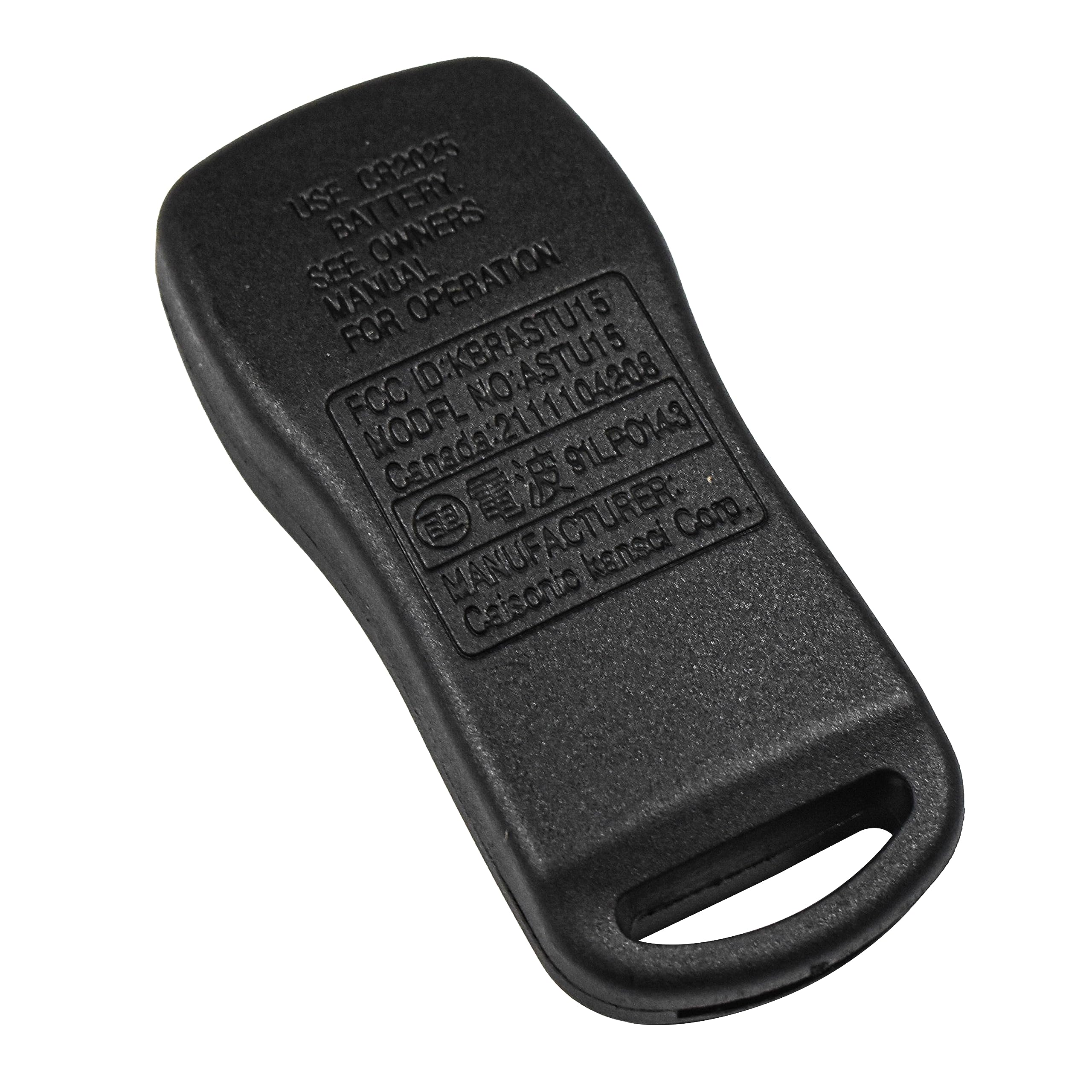 C82025 USE BATTERY SEE OWNERS MANUAL FOR OPERATION OCKBRASTU15 ASTU15 FCC NO 11 104208 MODEL Canada:2111042 9ILPO143  
MANUFACTURER: Cor kanscl Calsonic