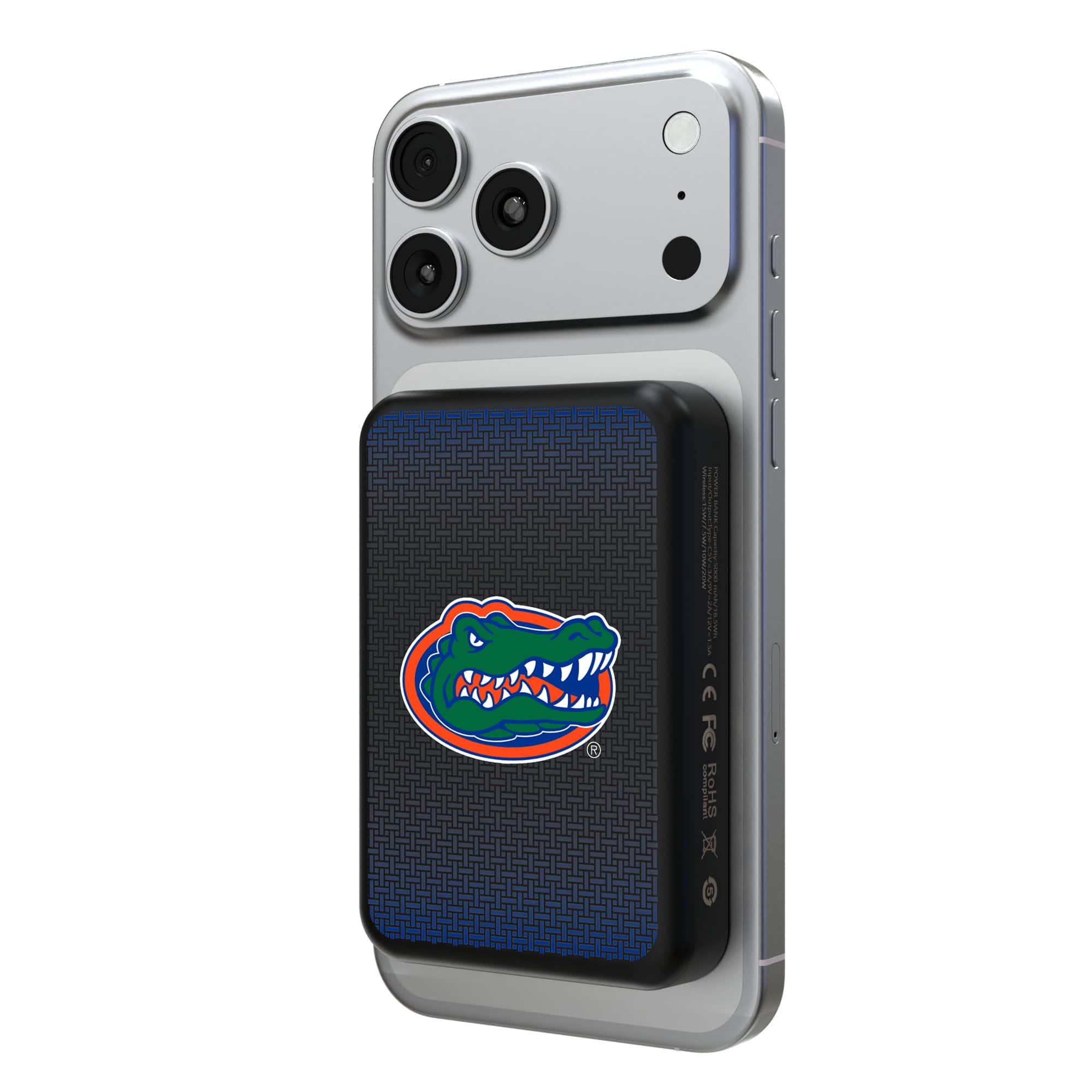 Keyscaper - Florida Gators Wireless Magnetic Power Bank - Black