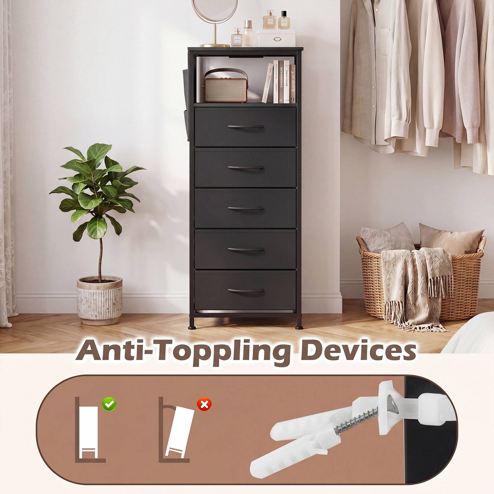 Anti-Toppling Devices