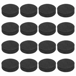 Unique Bargains - 16pcs Single Sided Speaker Isolation Feet Pads, 35x10mm Non Slip Foam Shock Absorption Pad for Amplifier - Black