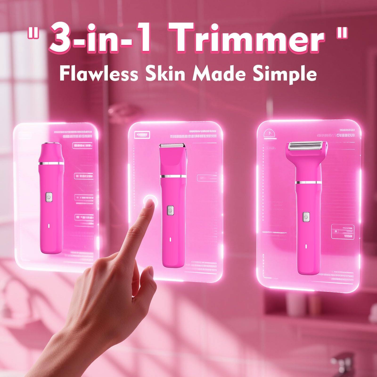 "3-in-1 Trimmer"  
Flawless Skin Made Simple