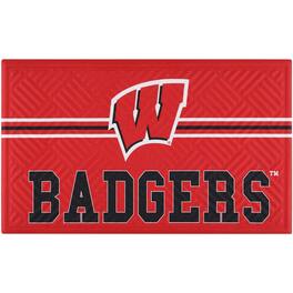 Evergreen Enterprises - Wisconsin Badgers Embossed Door Mat - Multicolor