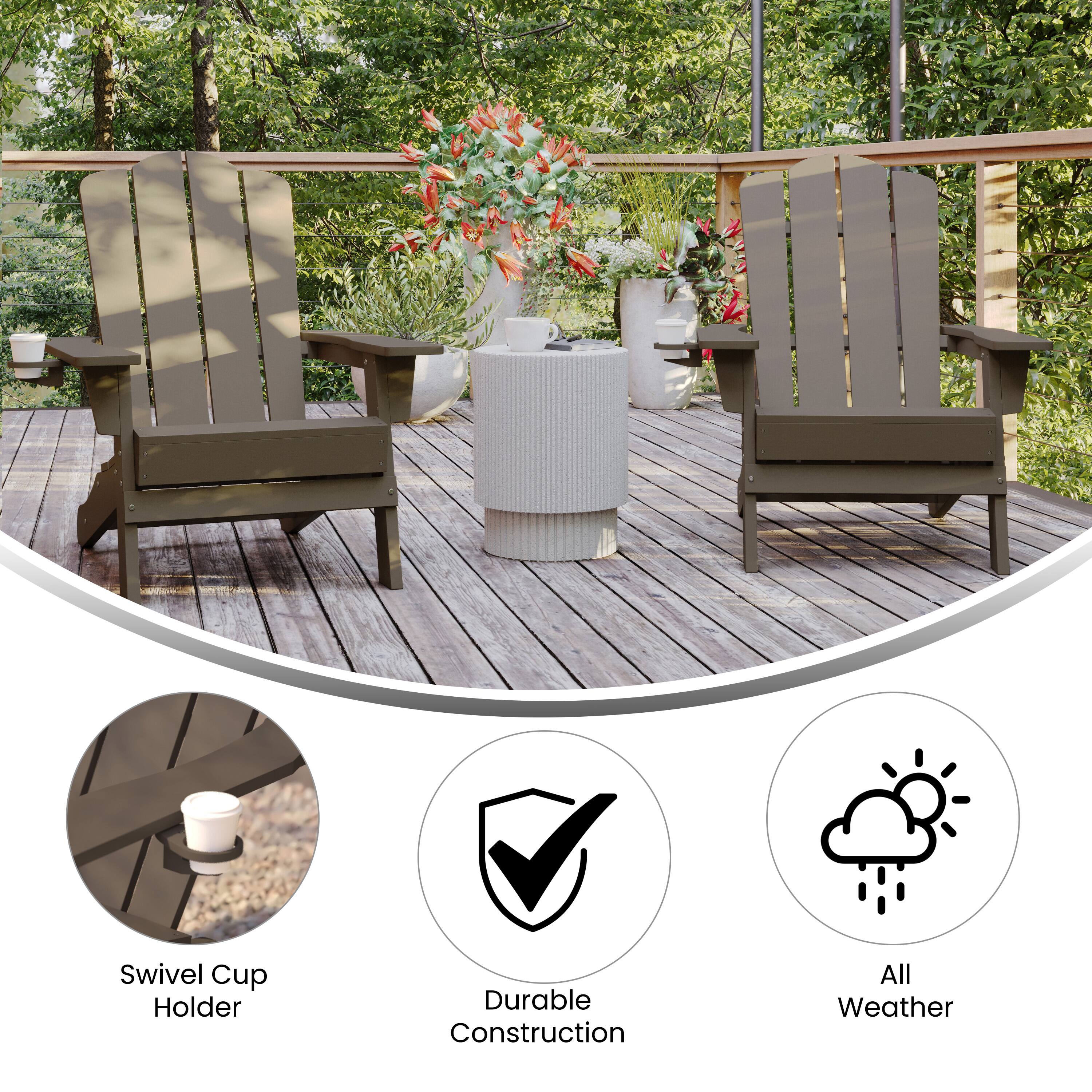 Swivel Cup Holder  
Durable Construction  
All Weather