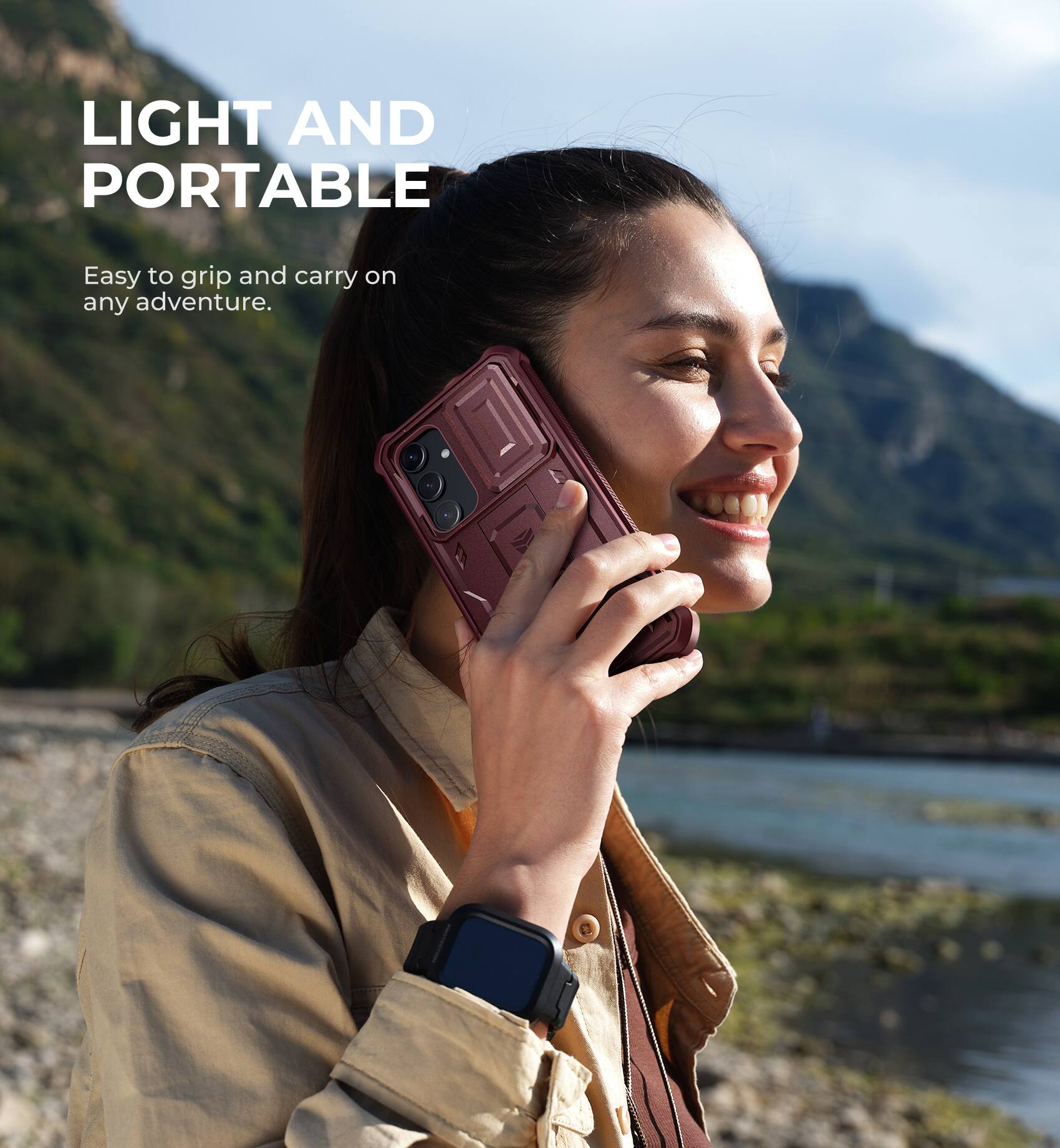 LIGHT AND PORTABLE
Easy to grip and carry on any adventure.
