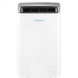 Keystone - 14,000 BTU ASHRAE/12,000 BTU DOE Portable Inverter Air Conditioner with Supplemental Heat Function and Remote Control - White