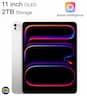Apple - 11-inch iPad Pro 2TB Storage M4 chip Built for Apple Intelligence OLED Wi-Fi ONLY - Silver