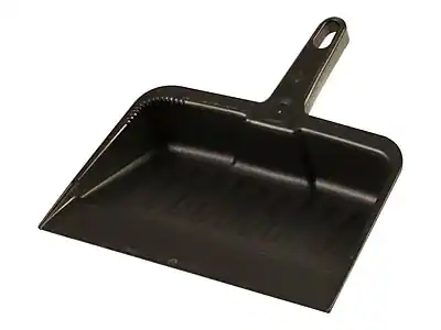 Front. RubberMaid - Rubbermaid Heavy-Duty Dustpan (FG200500CHAR) - Charcoal.