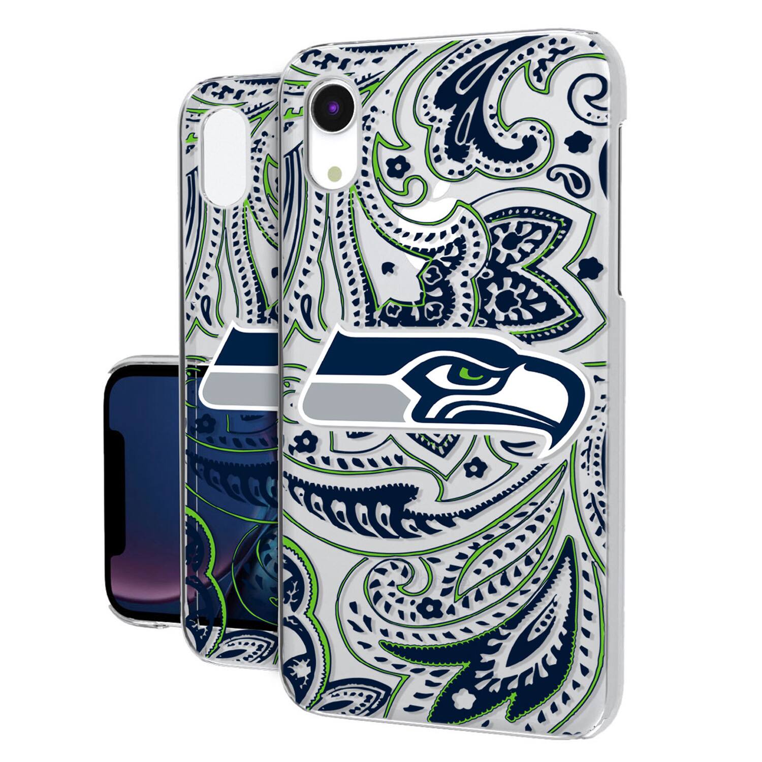 Keyscaper - NFL - Seattle Seahawks iPhone Clear Paisley Design Case - 16 - Multicolor price history on PriceWatchPro