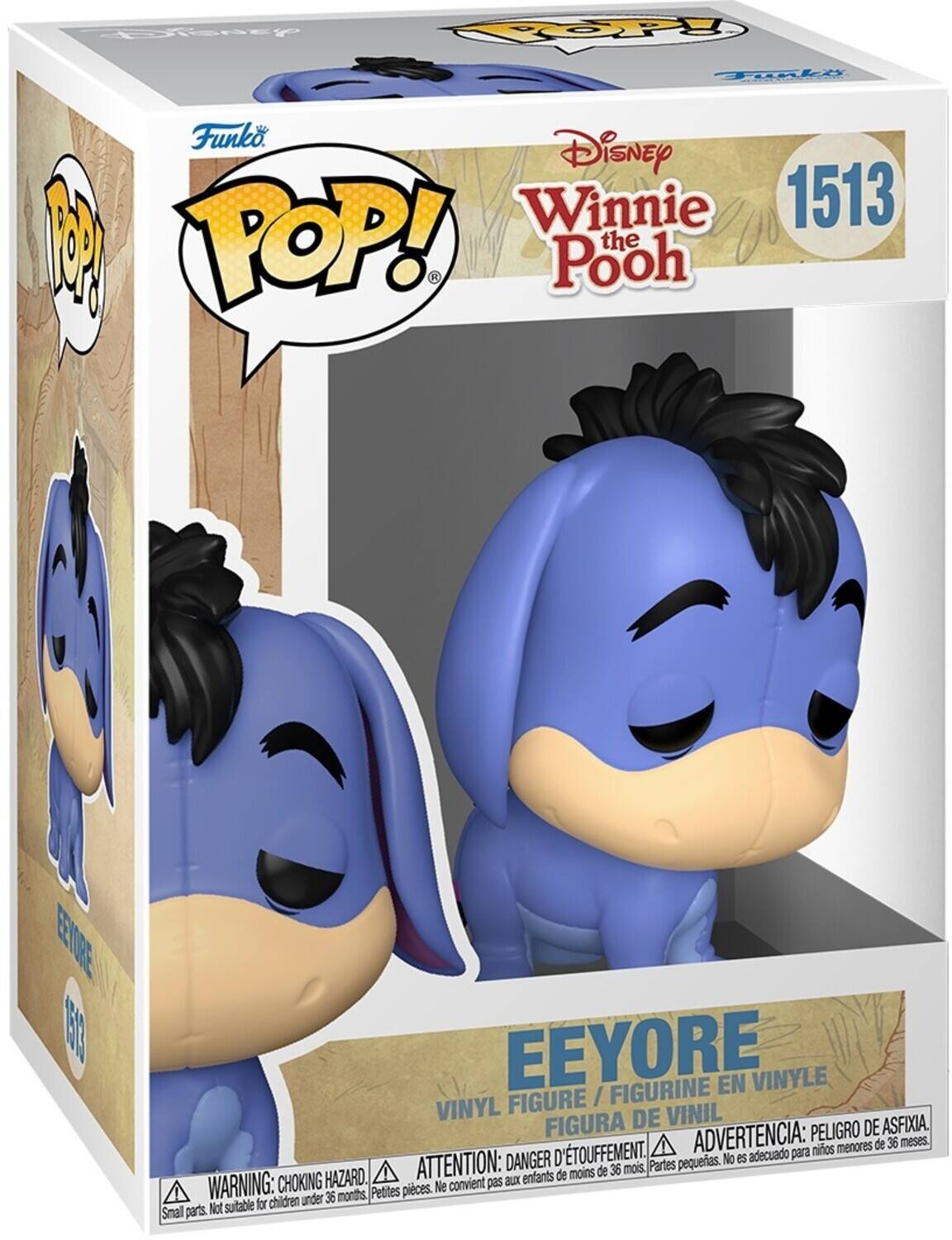 Disney Winnie 1513 1 POP! the K Pooh EEYORE FIGURINE EN VINYLE FIGURE / VINYL DE VINIL FIGURA ADVERTENCIA: PELIGRO DE ASFIXIA. menores de 36 meses. D'TOUFFEMENT. adecuado para nios DANGER pequeras. No es HAZARD. ATTENTION: CHOKING WARNING: CHOKING HAZARD. Petites pieces. Ne convient pas aux enfants de moins de 36 mois Parts pequenas. Not suitable for children under 36 months, Snal parts.