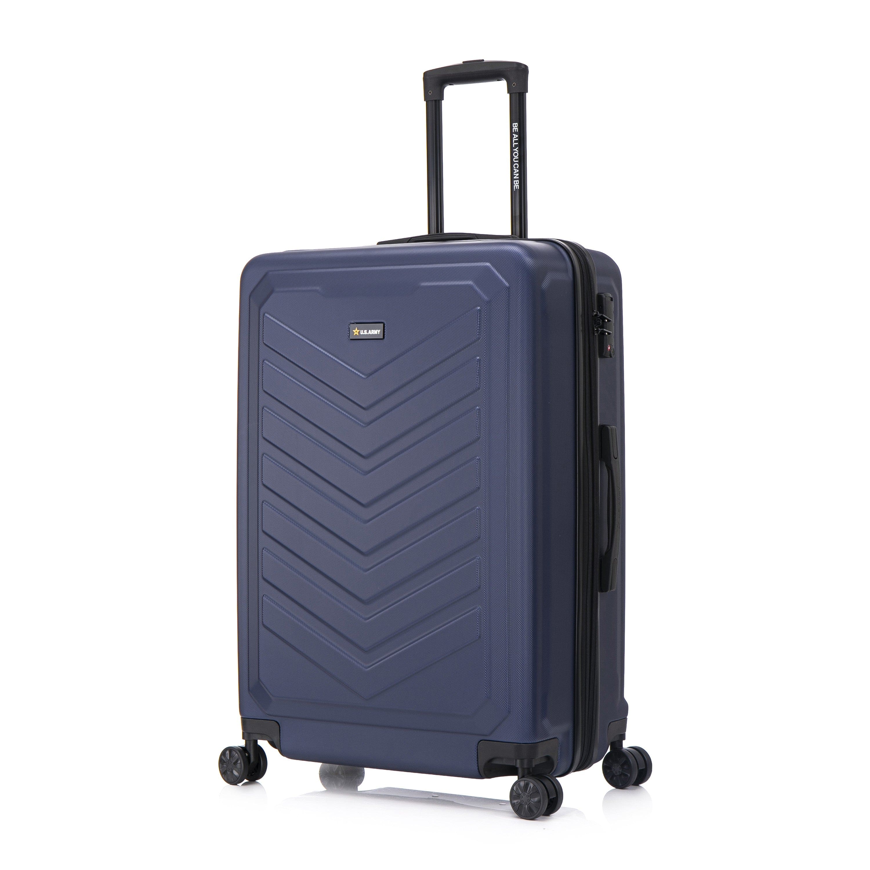 US Army - FOX PRO 28'' Expandable Large Suitcase with TSA Lock - NAVY BLUE