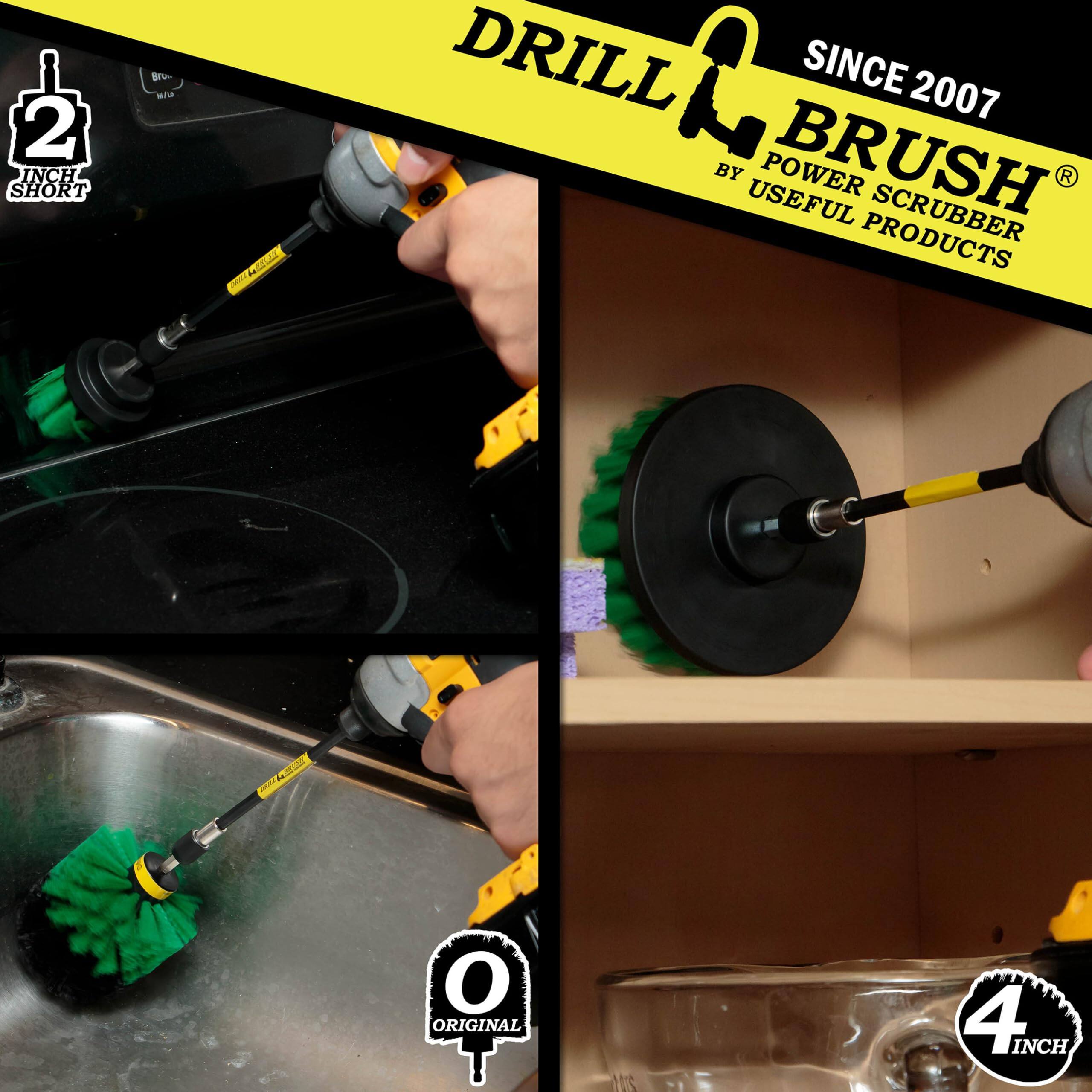 2 INCH SHORT, DRILL BRUSH BY USEFUL PRODUCTS SINCE 2007, 4 INCH, ORIGINAL