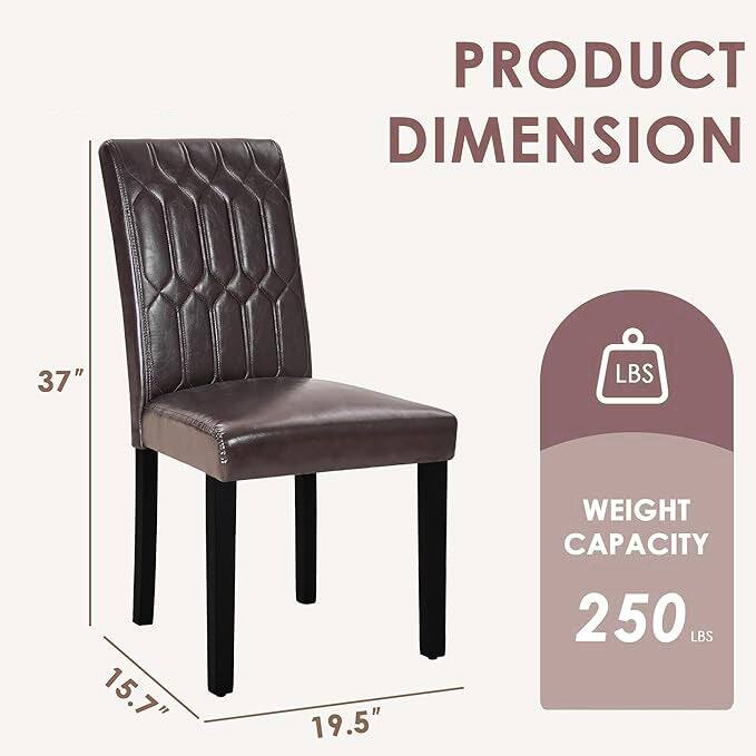 PRODUCT DIMENSION  
37" H x 15.7" W x 19.5" D  
WEIGHT CAPACITY 250 LBS