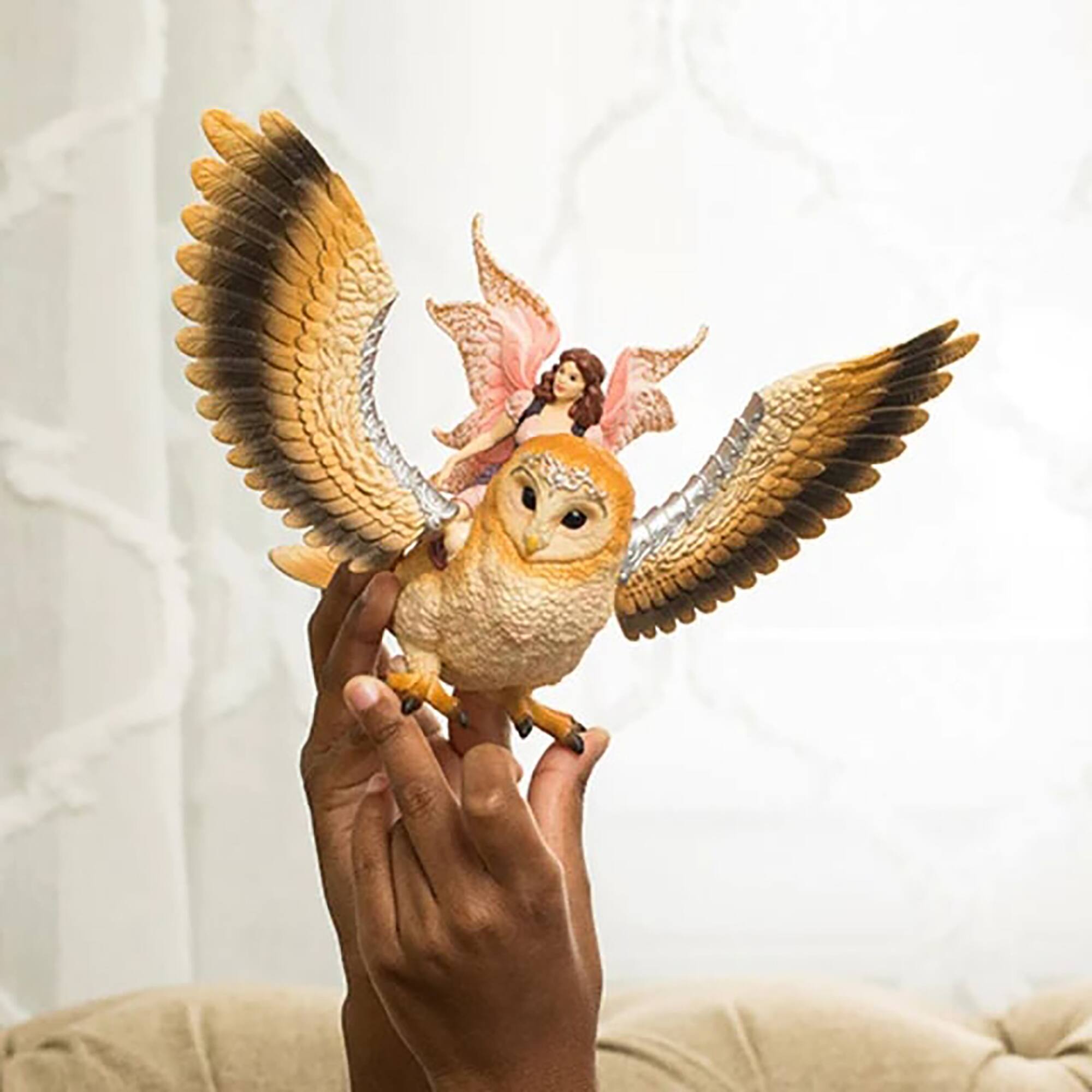 Alt View 2. Schleich - Bayala: Fairy In Flight On Glam-Owl.