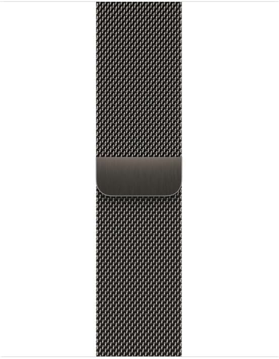 Alt View 1. Apple - Apple Watch Band - Milanese Loop (41mm) - Graphite - Gray.
