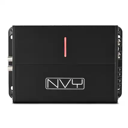 Front. DS18 Audio - 4-Channel Compact Class D Car Amplifier With Hi-Level Input | 4 x 300W RMS at 4 Ohm - Black.