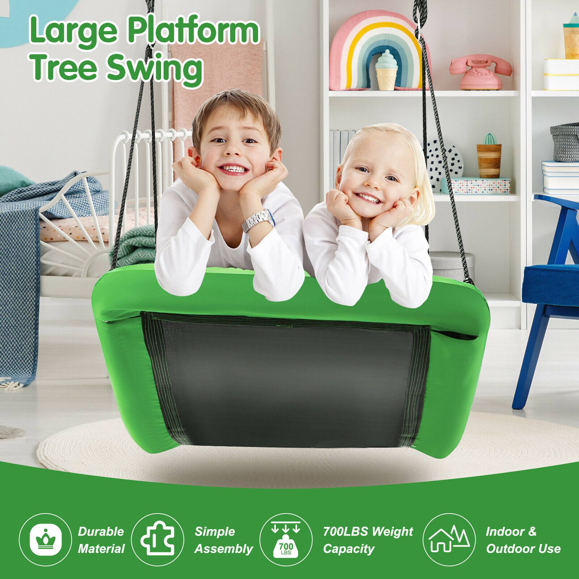 Large Platform Tree Swing

- Durable Material
- Simple Assembly
- 700LBS Weight Capacity
- Indoor & Outdoor Use