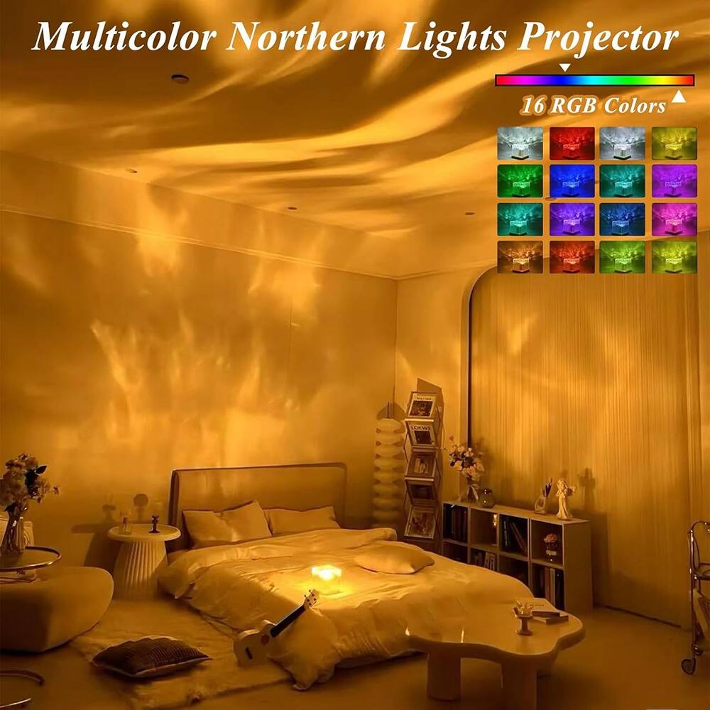 Multicolor Northern Lights Projector  
16 RGB Colors