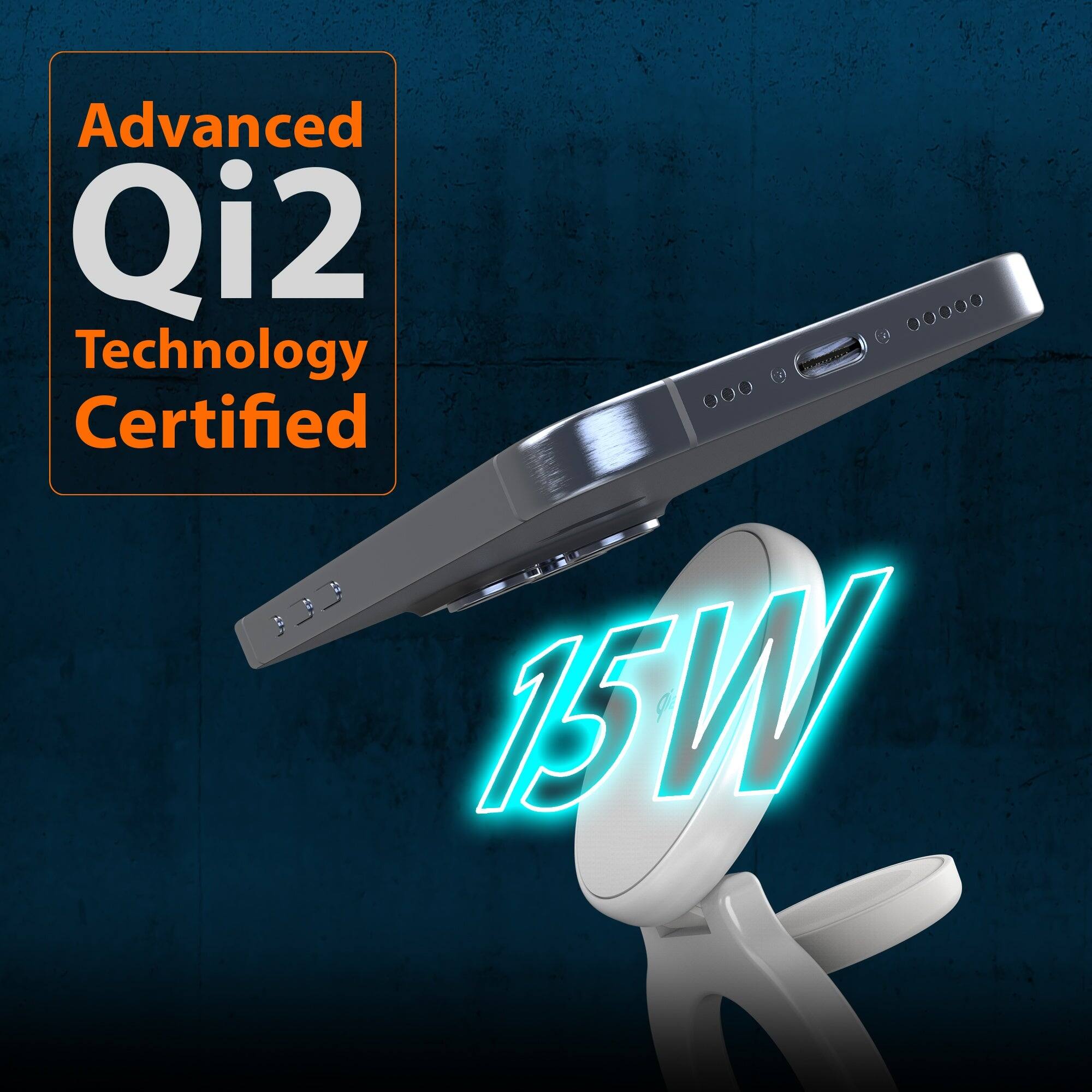 Advanced Qi2 Technology Certified 15W