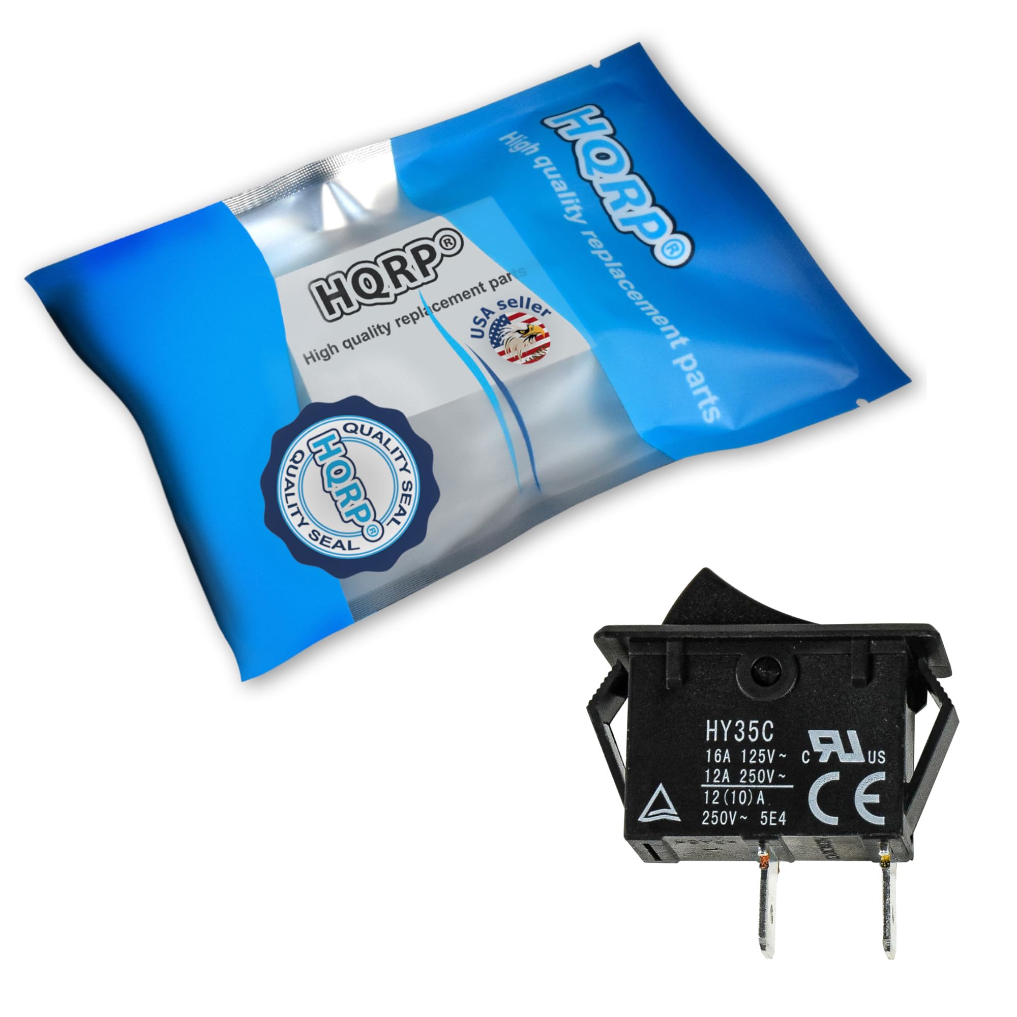 High quality replacement parts  
HORPO  
USA seller  
QUALITY SEAL  
HY35C  
16A 125V~  
12A 250V~  
CE  
5E4