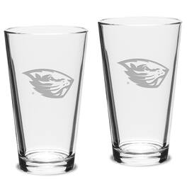 Jardine - Oregon State Beavers 2-Piece 16oz. Classic Pub Glass Set - Multicolor