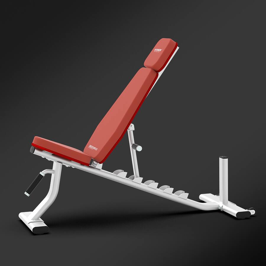 Back. HARISON - Discover HR-G3102 Commercial-Grade Weight Bench – 331 lbs Capacity - White.