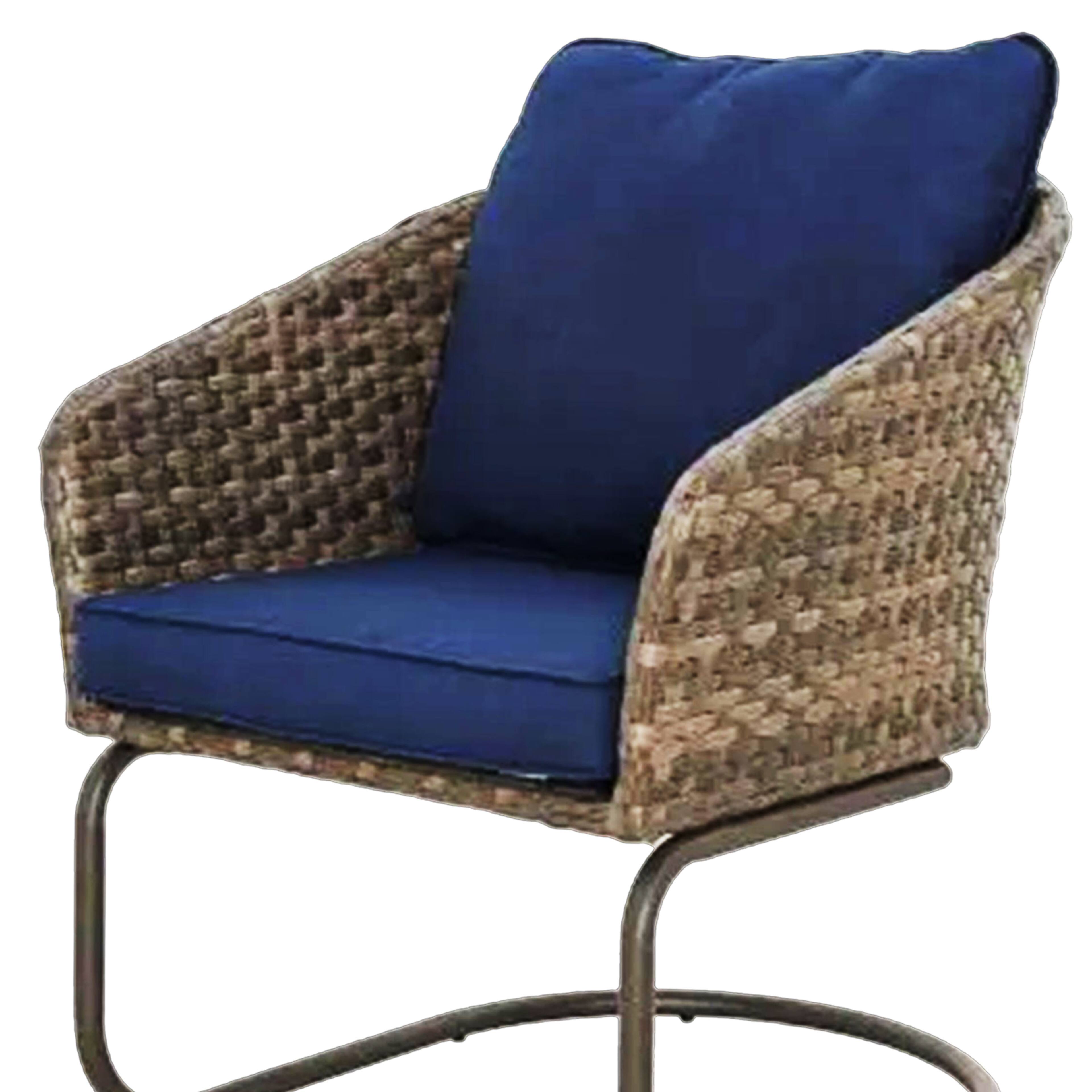 Alt View 4. Four Seasons Courtyard - Four Seasons Courtyard Rockland Spring Motion Dining Chairs, Brown, Set of 2 - Multicolor.