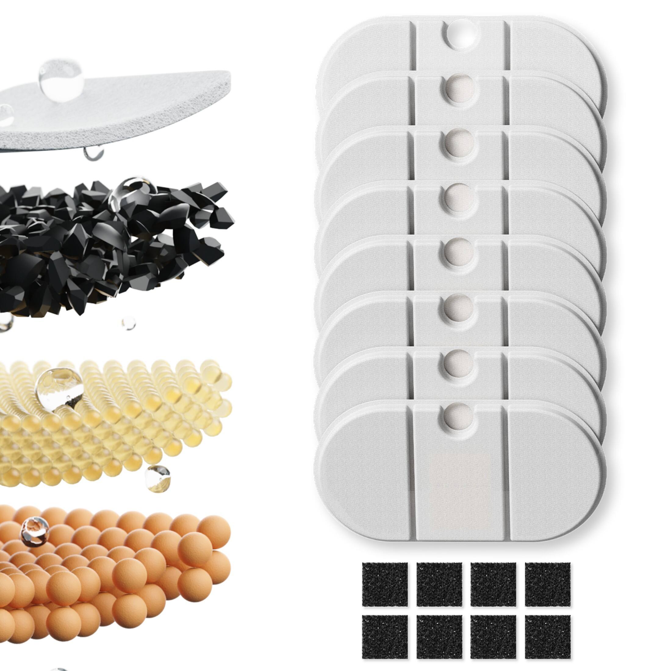 Angle Zoom. PETLIBRO - Capsule Pet Water Fountain Replacement Filter (8 pack) - White.