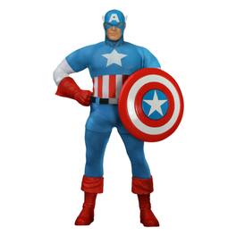Marvel - One:12 Collective Captain America Silver Age Edition Action Figure - Blue