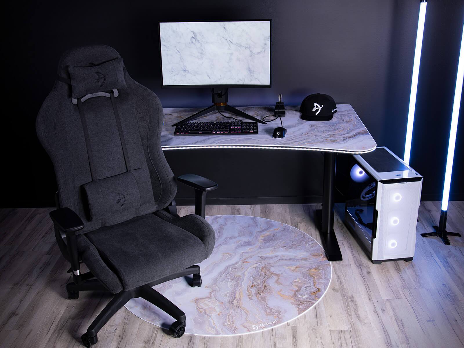 Alt View 13. Arozzi - Zona Floor Pad - White Marble.